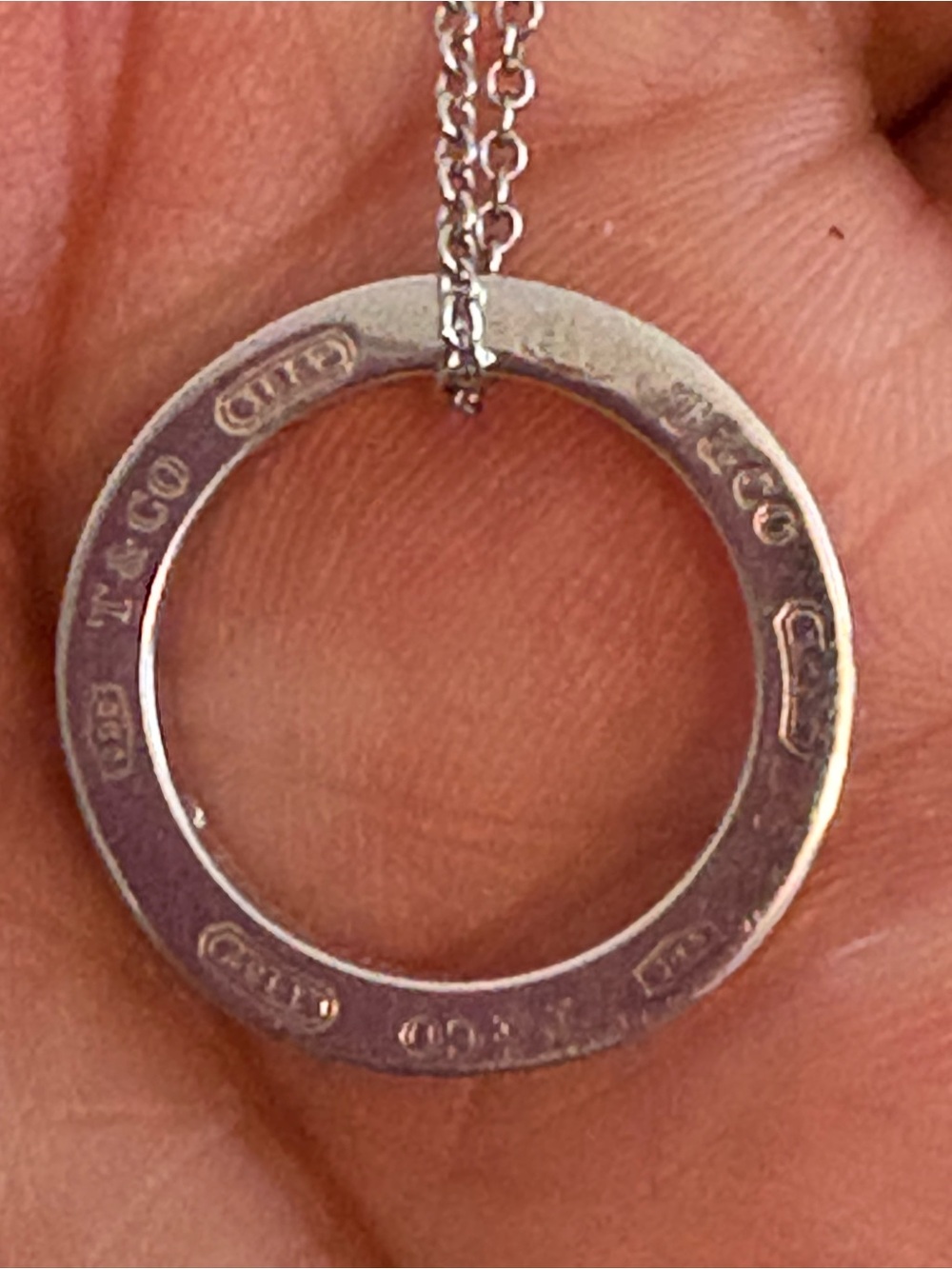 Authentic Tiffany & Co. - Sterling Silver 1837 Circle
Pendant Necklace 16.5" - Picture 6 of 16